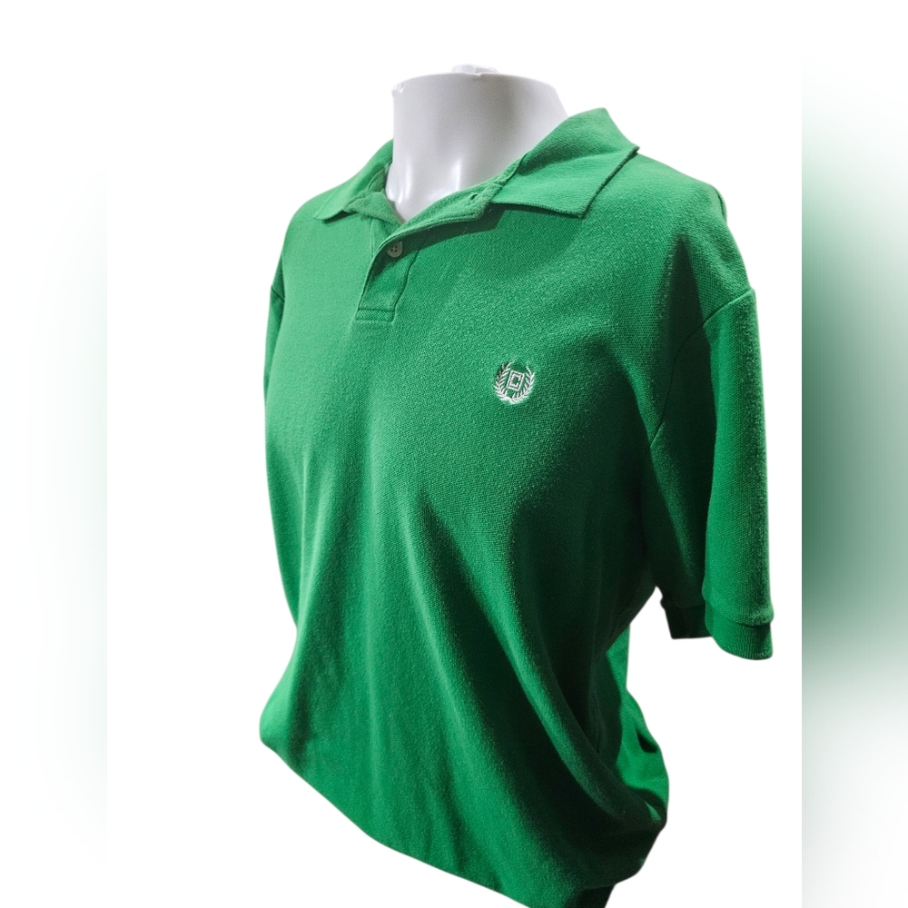 Chaps Vibrant Green‎ Polo Shirt Size Large - Picture 2 of 6